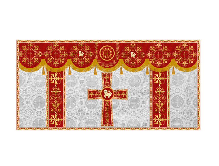 Altar Cloth with Spiritual Motif and Trims