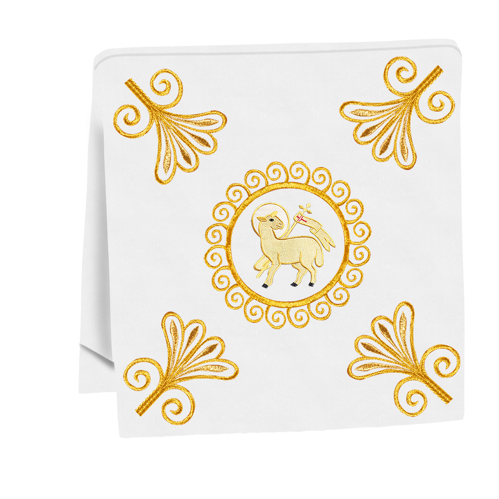 Elegant Church Mass Set with Embroidered Motifs