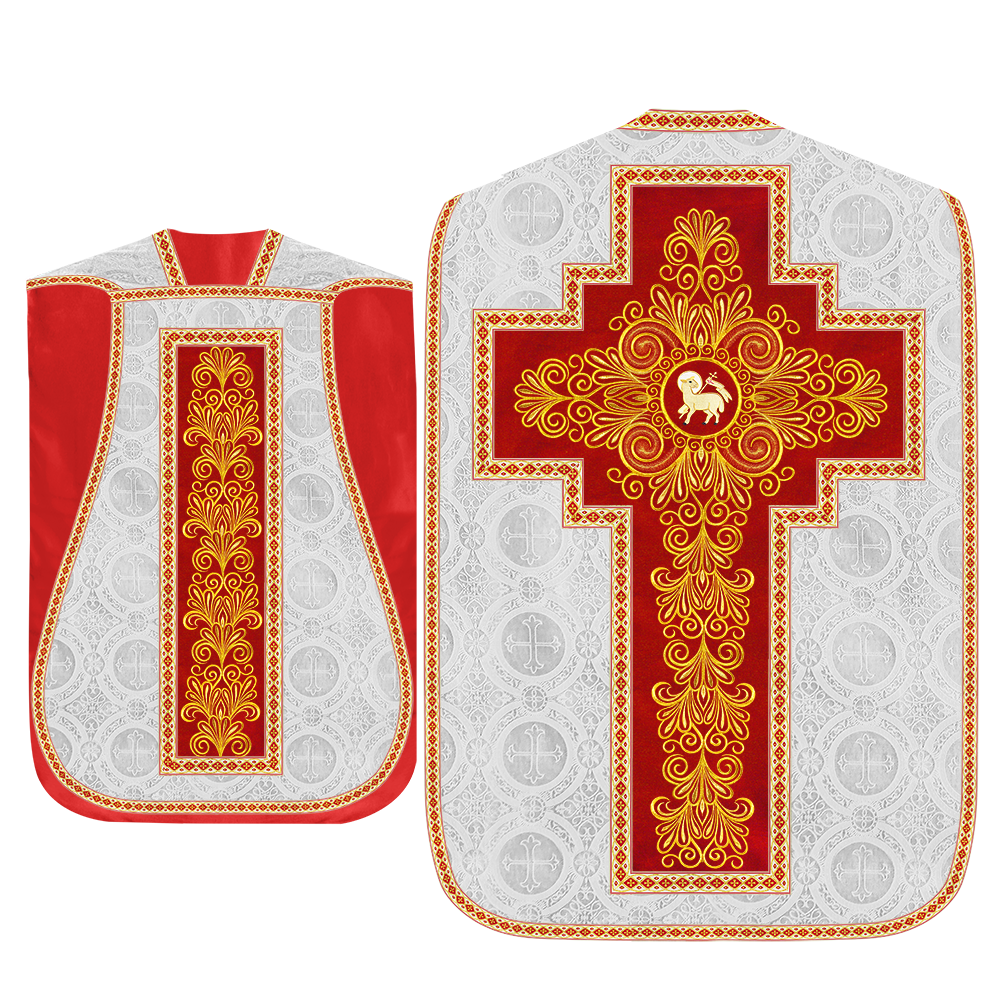 Set of Four Roman Chasuble Vestments