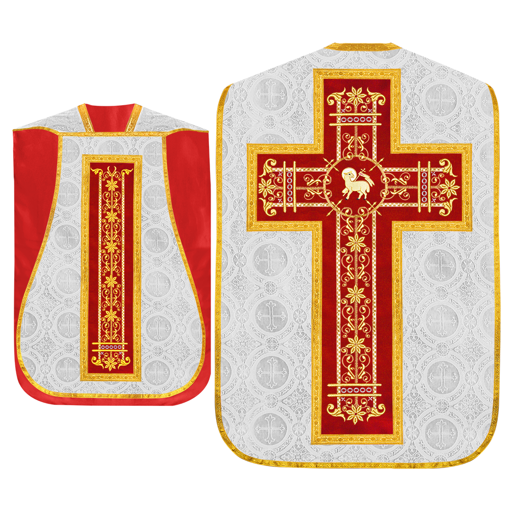 Set of Four Catholic Fiddleback Vestments