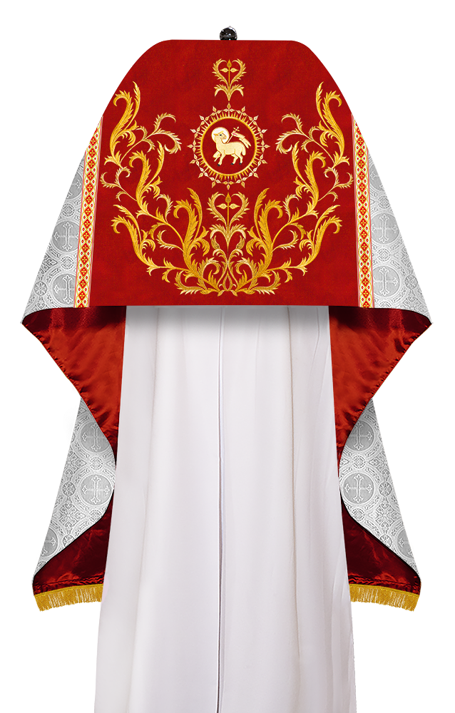 Humeral Veil Vestment with Braided Motif and Trims