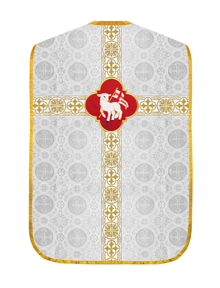 Fiddleback Vestments with Motif and Cross Orphrey