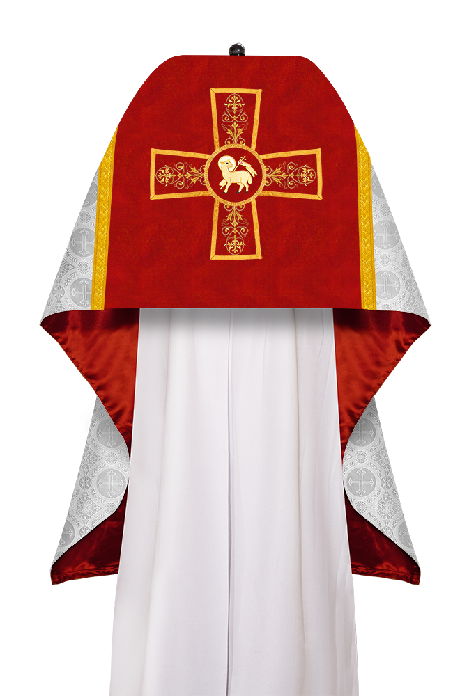 Humeral veil with Vestment Woven Braided Trims