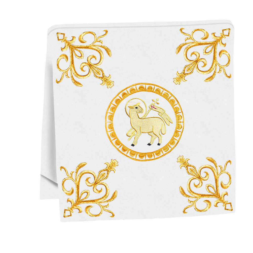 Liturgical Mass Set with Ornate Embroidery and Motif