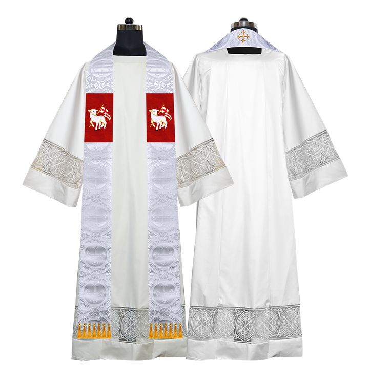 Embroidered Priest Stole with Motif