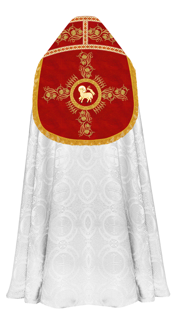 Roman Cope Vestment with Grapes Embroidered trims