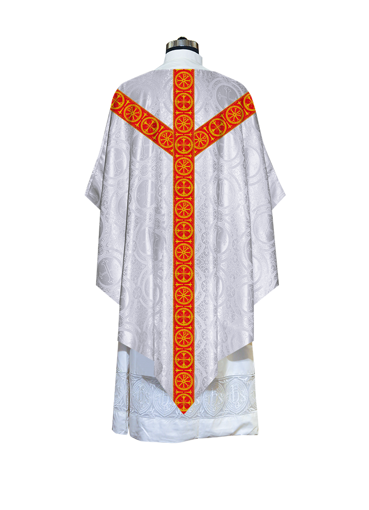 Pugin Chasuble with Detailed Braids