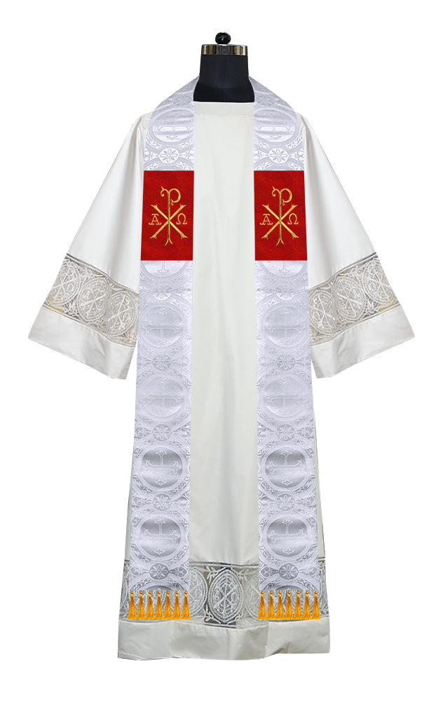 Embroidered Priest Stole with Motif