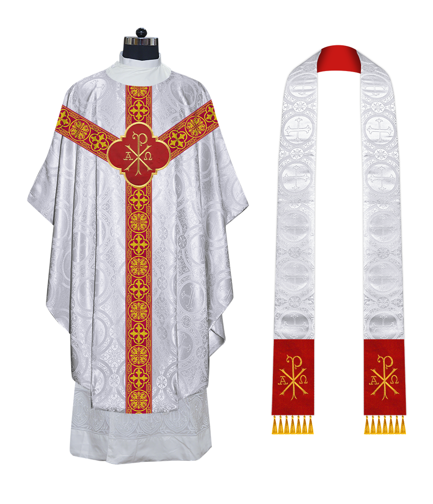 Gothic Chasuble with Ornate Braided Trims