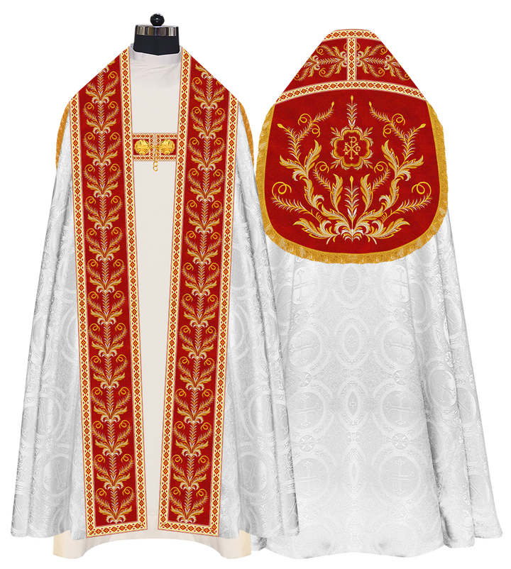 Traditional Embroidered Roman Cope Vestment