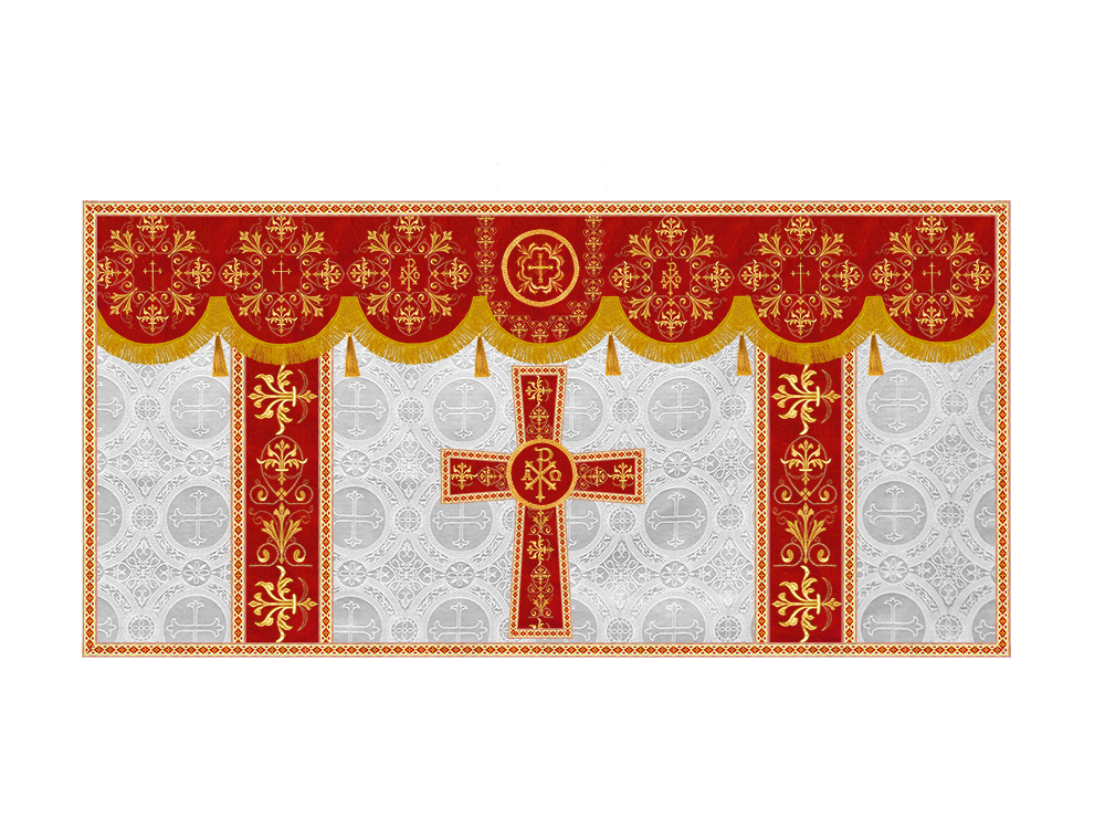 Altar Cloth with Spiritual Motif and Trims