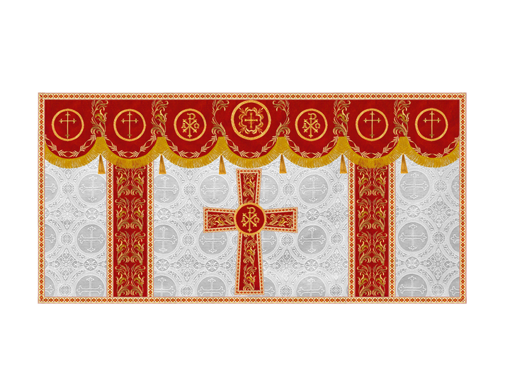 Altar Cloth with Liturgical Motif and Trims