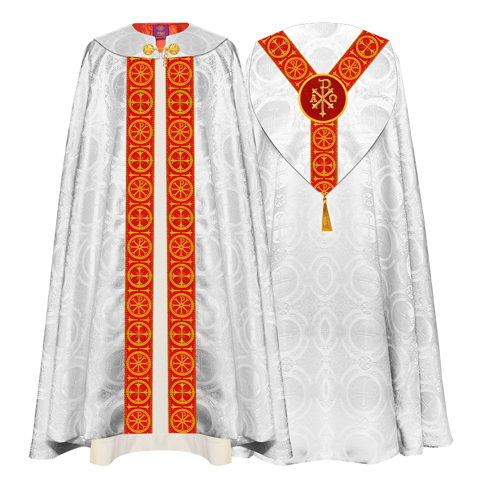 Gothic Cope Vestment with Y Type Embroidered Motif