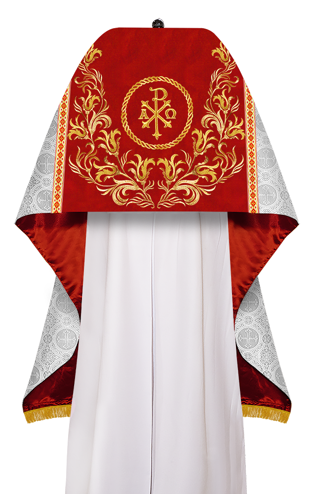 Humeral Veil Vestment with Embroidery Motif