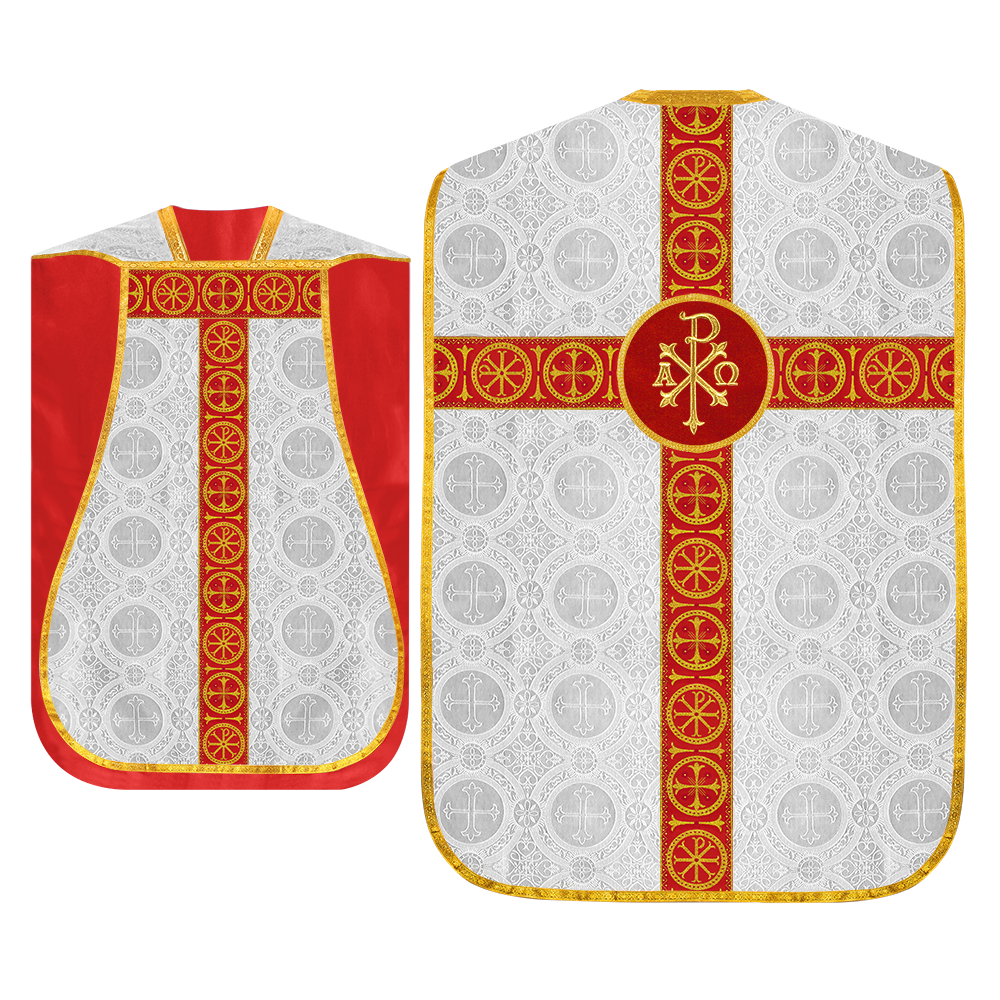 Roman Chasuble with Adorned Orphrey