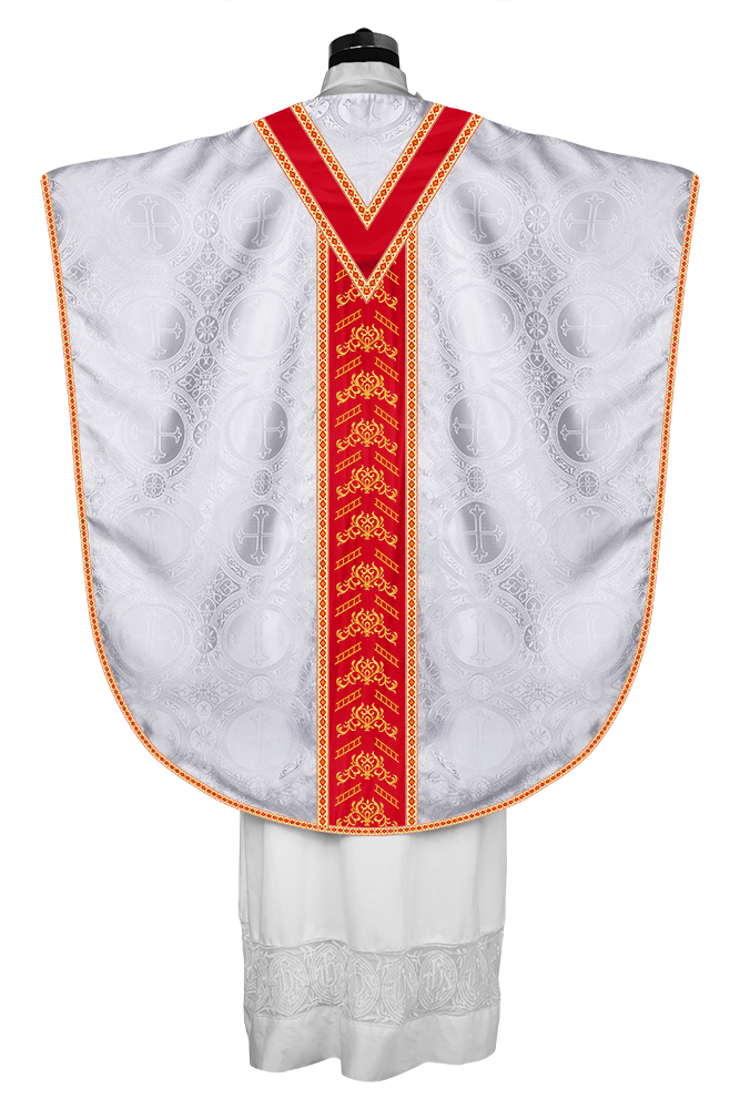 Borromean Chasuble Vestment Adorned With Colour Braids and Trims