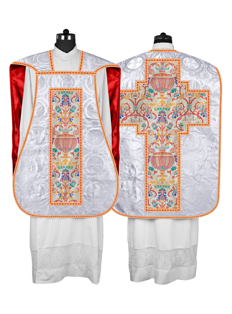 Coronation Tapestry Roman Chasuble with Braided Trims