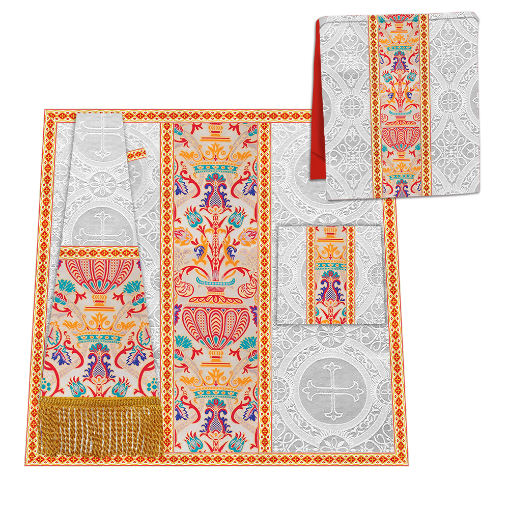 Coronation Tapestry Roman Cope Vestment with Trims