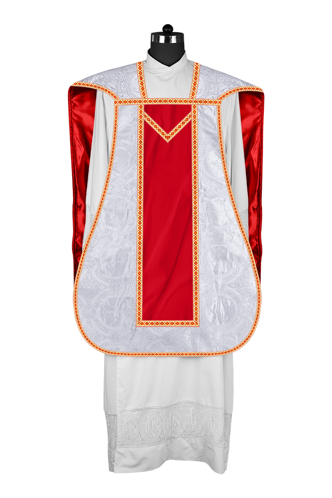 Roman chasuble with Motif and Trims