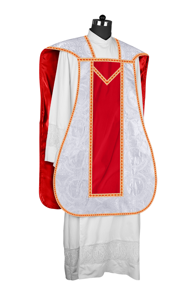 Roman chasuble with Motif and Trims