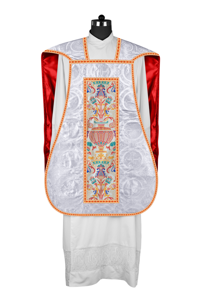 Coronation Tapestry Roman Chasuble with Braided Trims