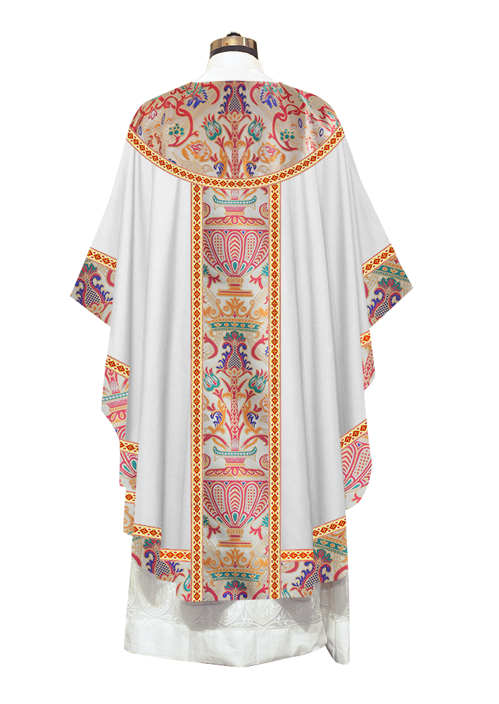 Tapestry Gothic Chasuble Adorned With Braids and Trims