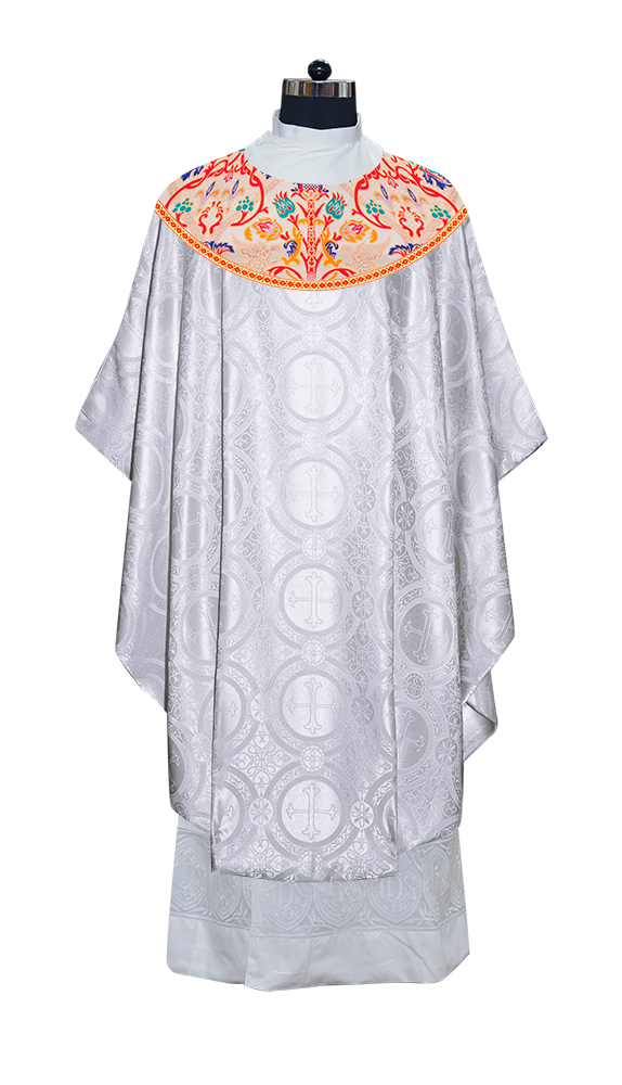 Tapestry Chasuble with Detailed Braids and Trims