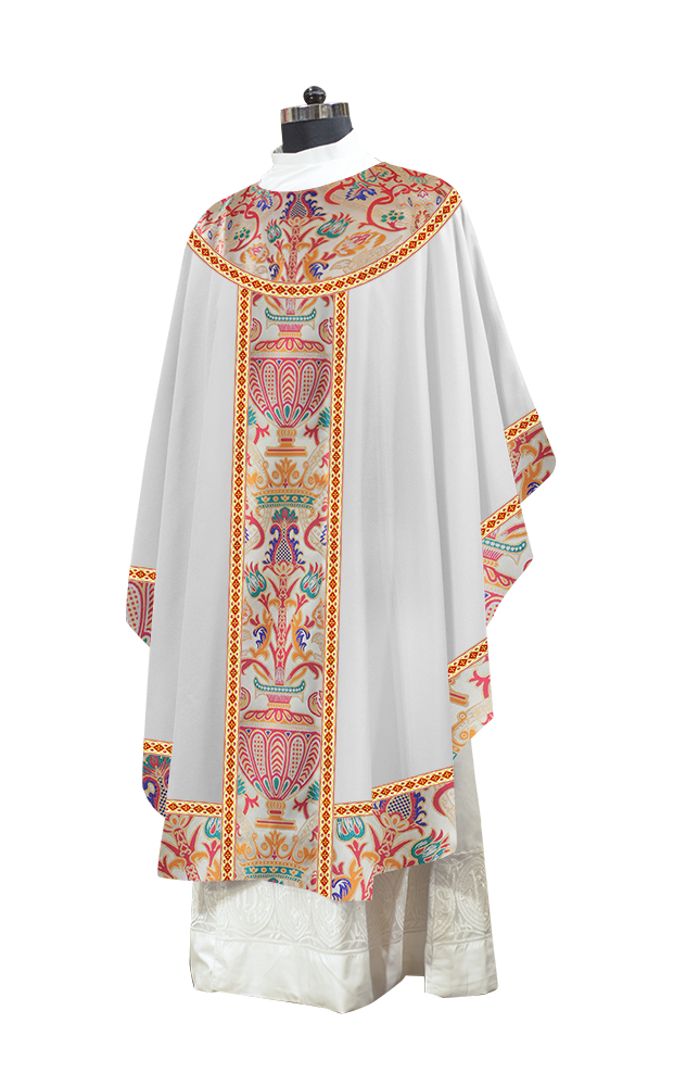 Tapestry Gothic Chasuble Adorned With Braids and Trims