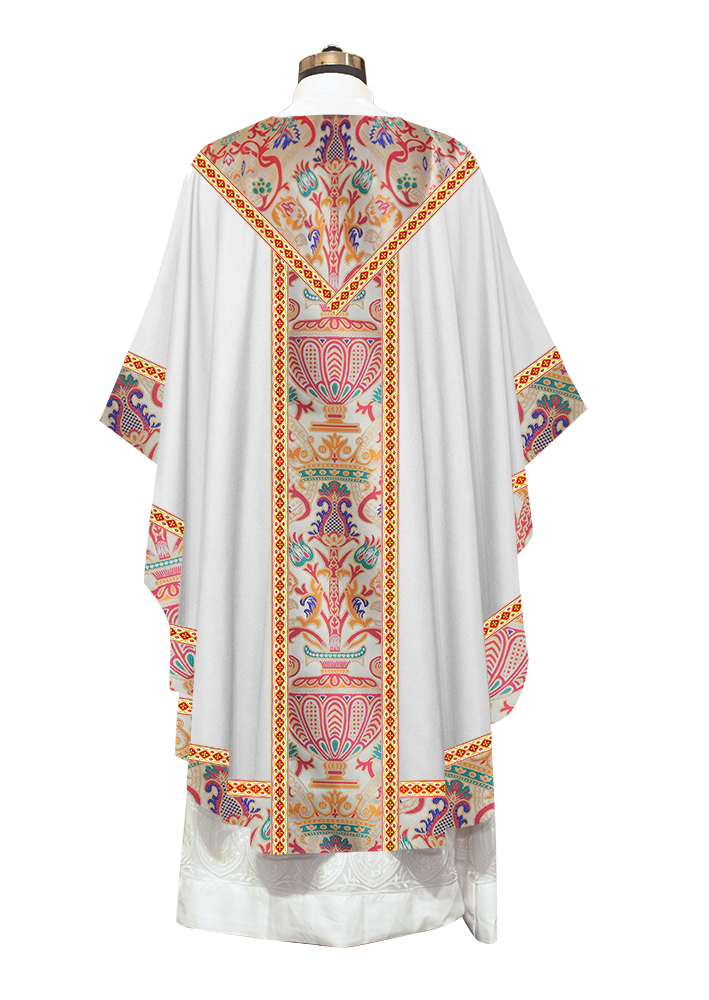 Tapestry Gothic Chasuble Adorned With Braids and Trims