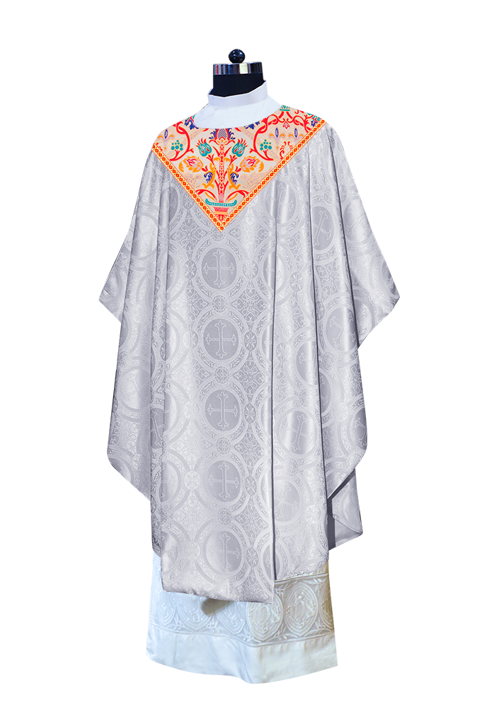 Tapestry Chasuble with Detailed Braids and Trims