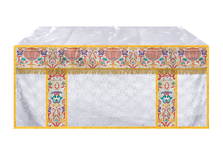 Tapestry Altar Cloth with Woven Braids and trims