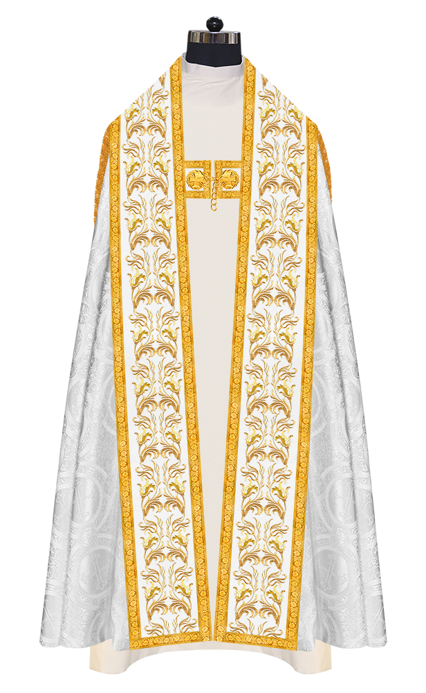 Roman Cope Vestment With Adorned Orphrey