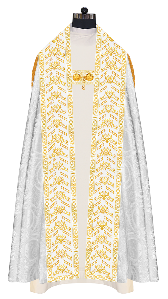 Elegant Roman Cope Vestment with Ornate Embroidery