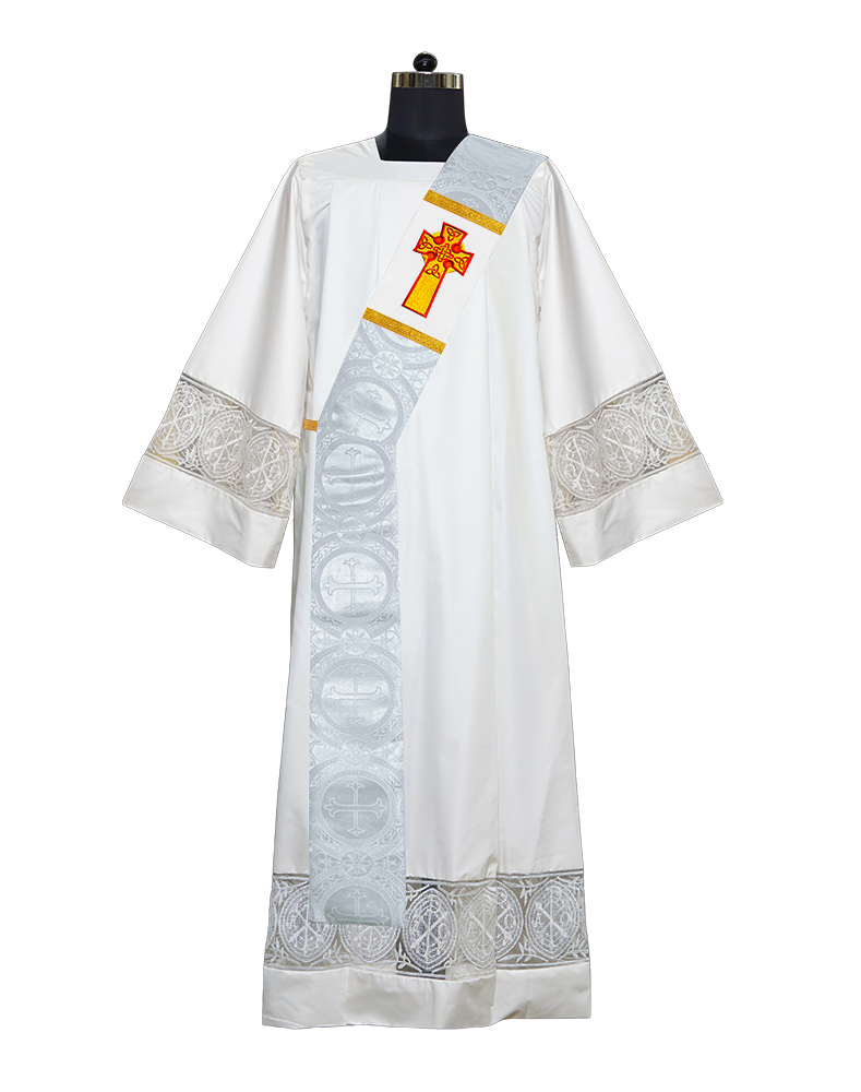 Celtic Cross Adorned Deacon Stole