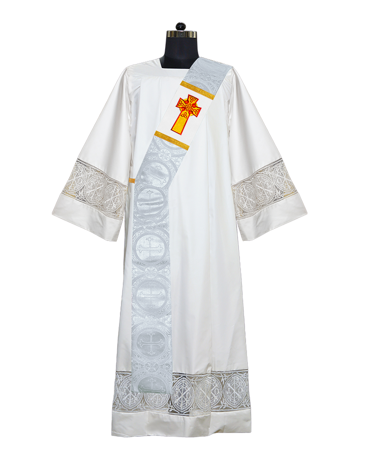 Celtic Cross Adorned Deacon Stole