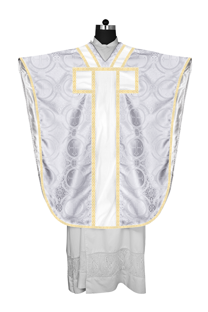 Casulla borromea adornada con trenzas tejidas 