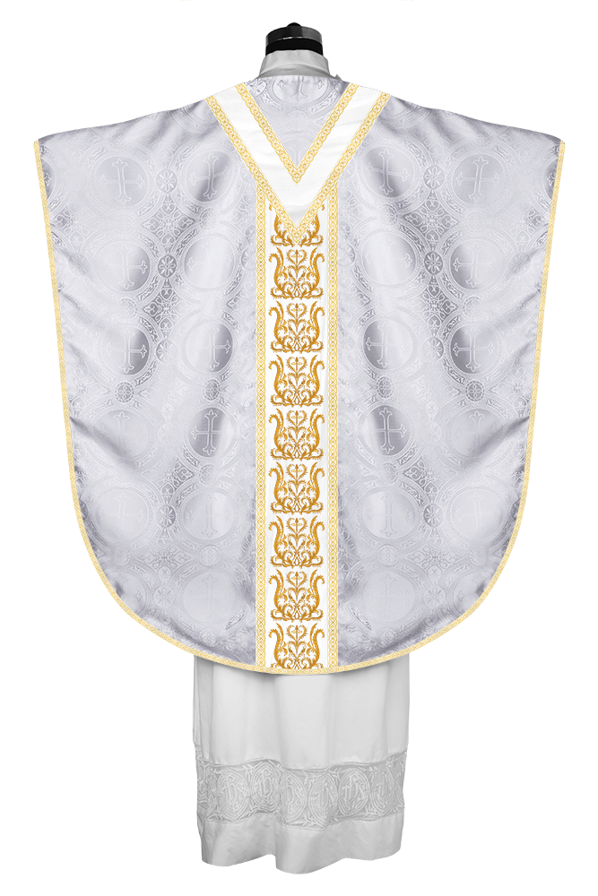 Borromean Chasuble Vestment Enhanced With  Motifs and Trims