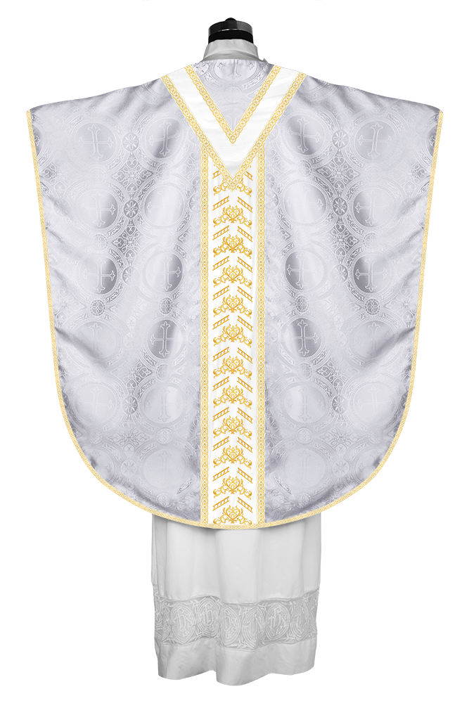 Borromean Chasuble Vestment Adorned With Colour Braids and Trims