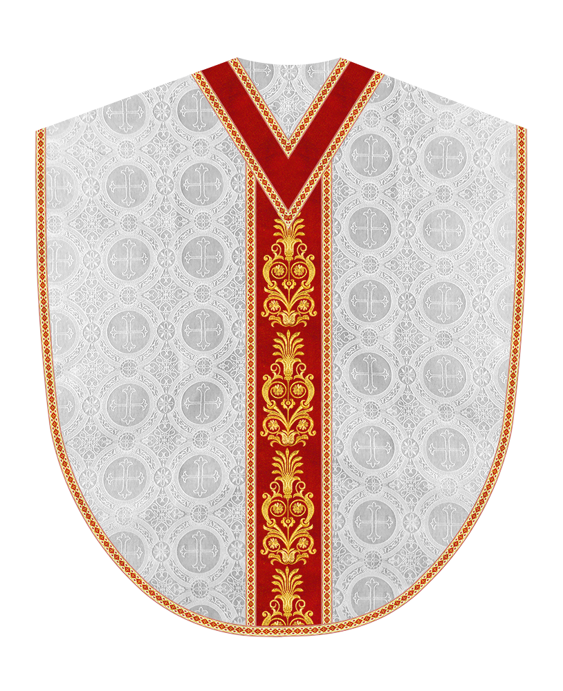 Borromean Chasuble Vestment With Detailed Braids and Trims