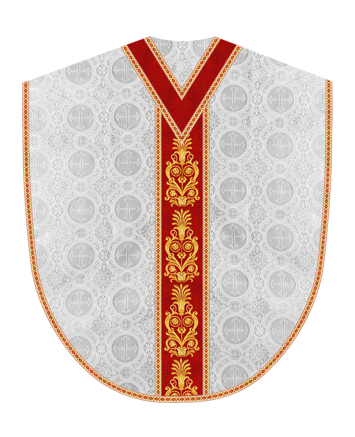 Borromean Chasuble Vestment With Detailed Braids and Trims