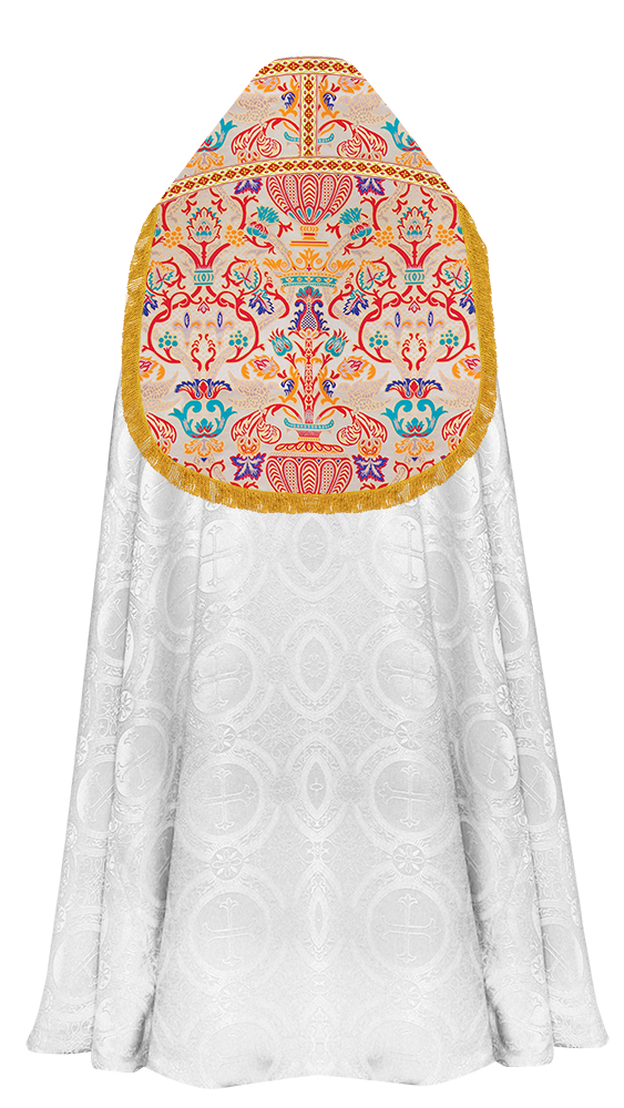 Coronation Tapestry Roman Cope Vestment with Trims