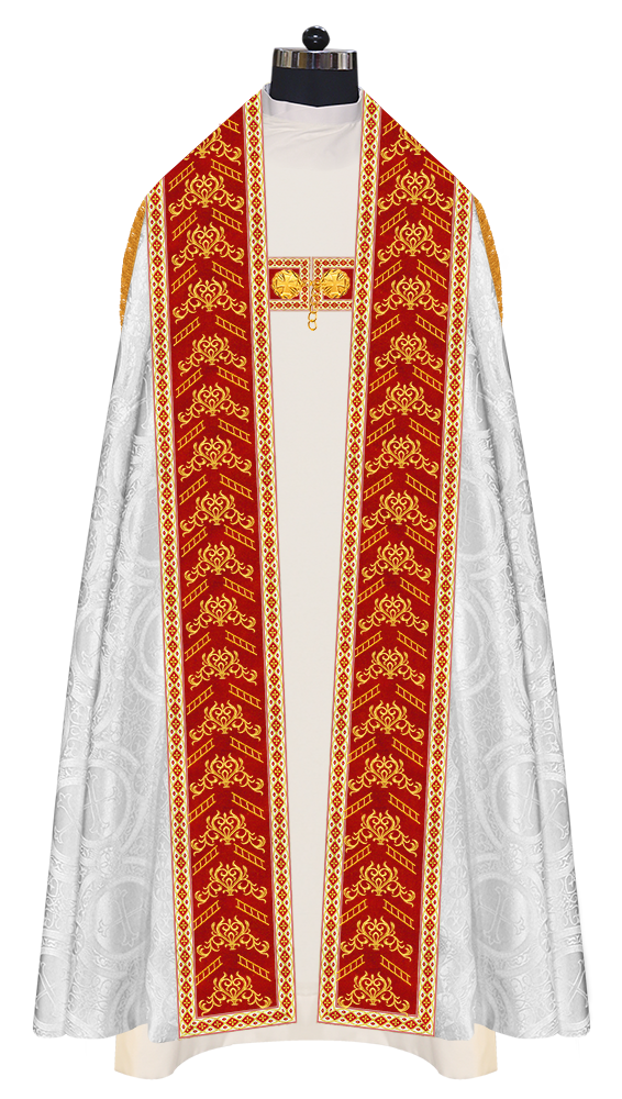 Elegant Roman Cope Vestment with Ornate Embroidery