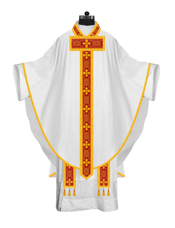 Gothic Chasuble Enhanced with Braided Trims