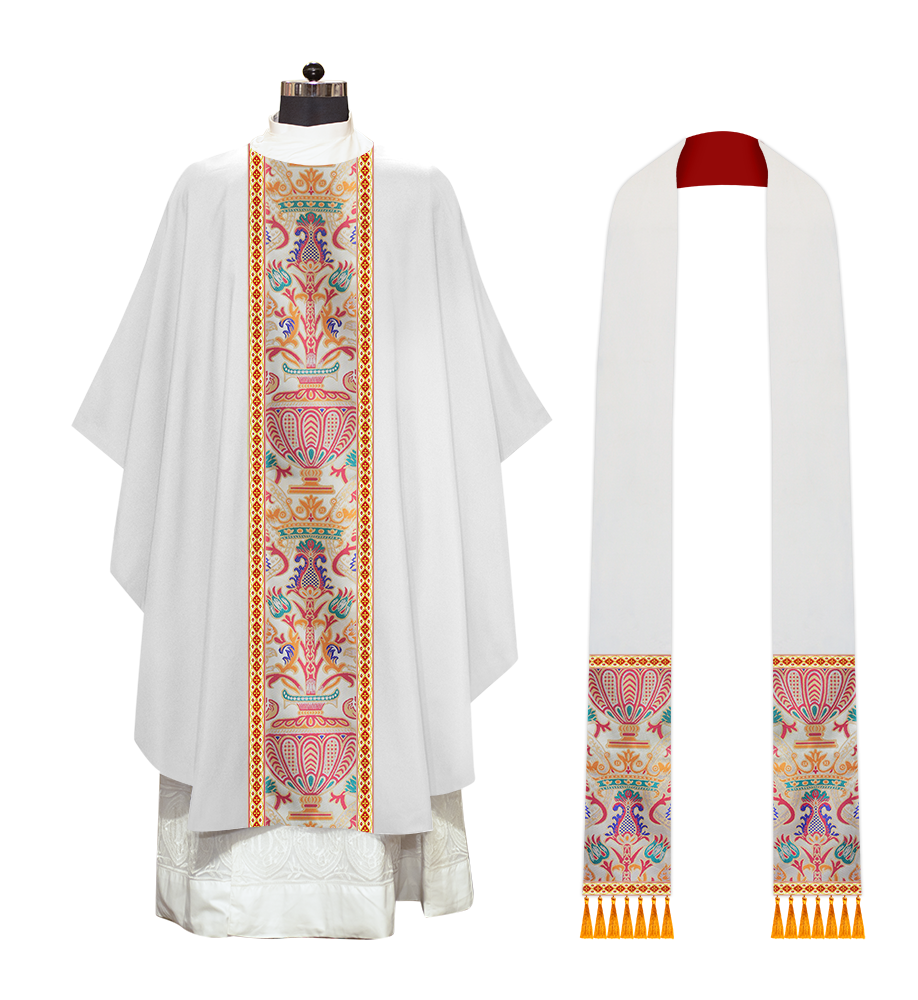 Coronation Tapestry Chasuble Braided with Trims