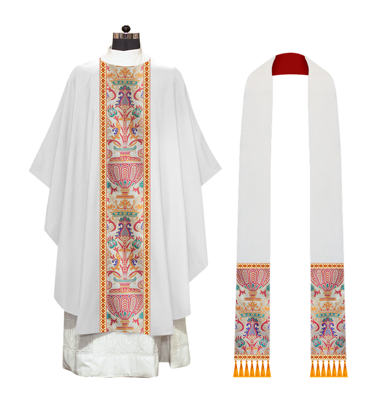 Coronation Tapestry Chasuble Braided with Trims