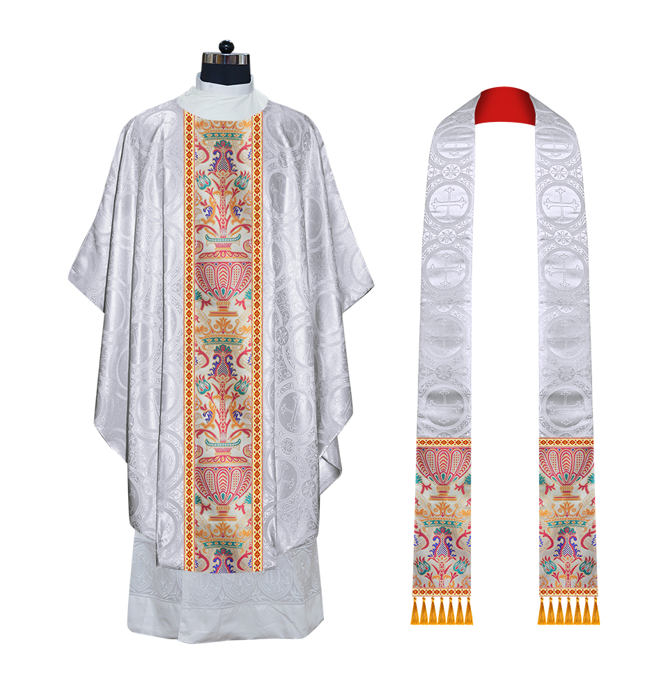 Coronation Tapestry Chasuble Braided with Trims