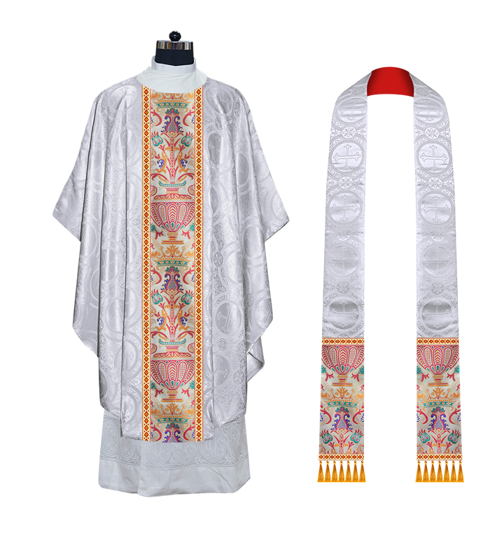 Coronation Tapestry Chasuble Braided with Trims