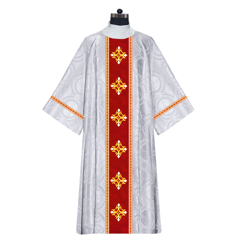 Dalmatics With Ornated Spiritual Cross and Trims