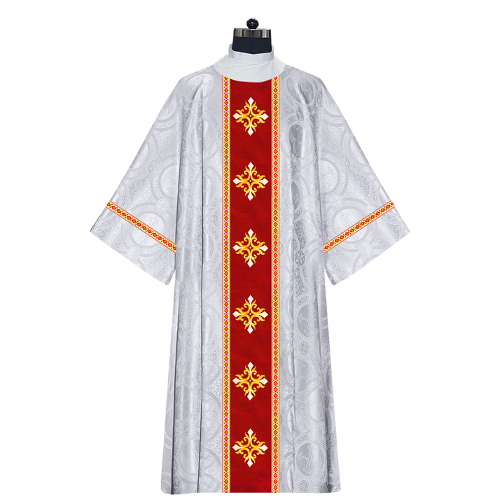 Dalmatics With Ornated Spiritual Cross and Trims