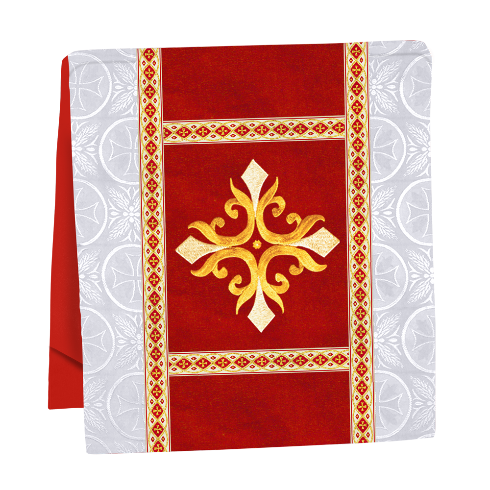 Traditional Altar Mass Set with  Embroidered Motifs